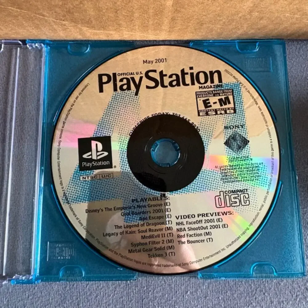 Playstation Magazine Demo 4 Disc Lot Issues 41 42 43 44 2001